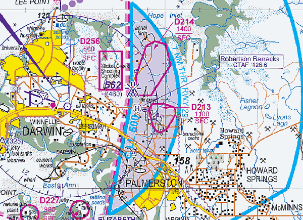 image depicting boundaries of danger area Roberston Barracks